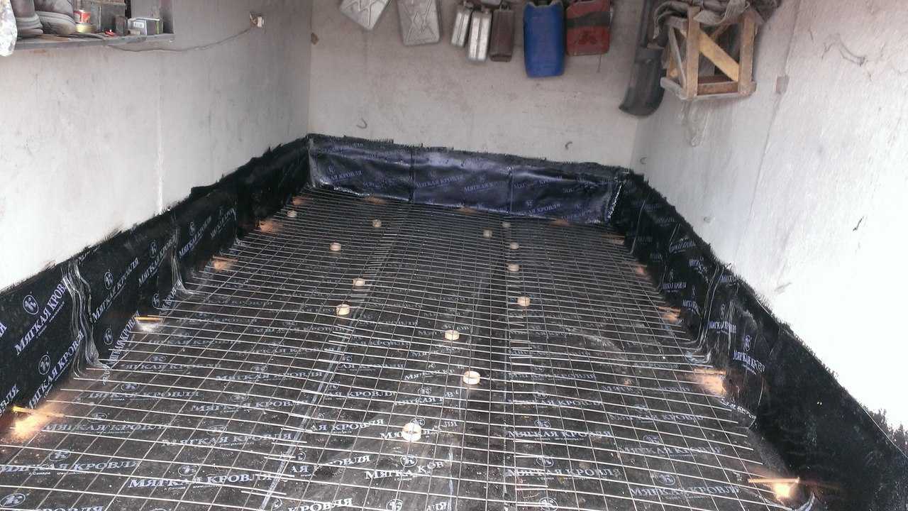 Бетонный пол в гараже - подробная пошаговая инструкция