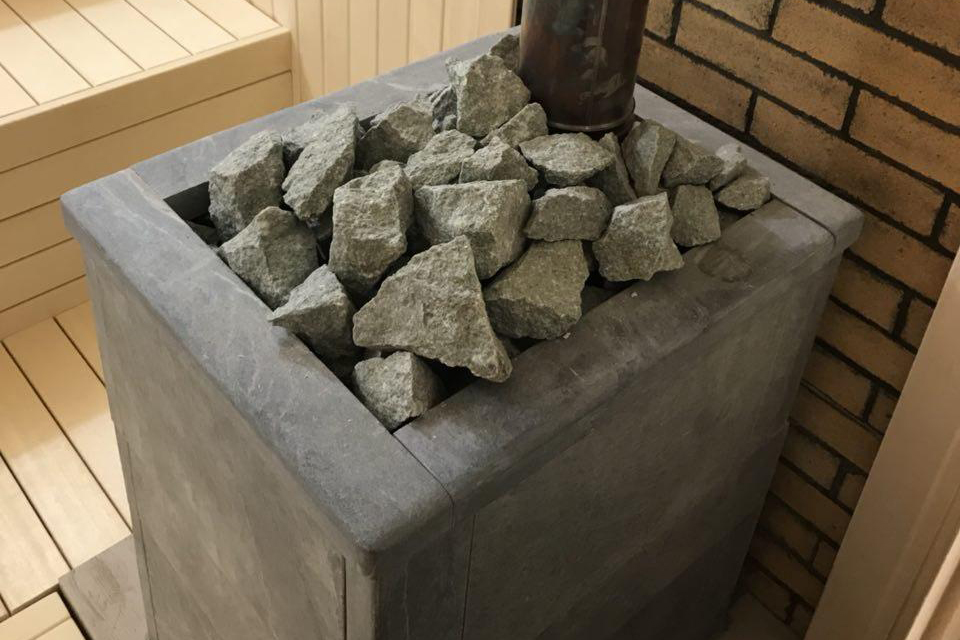 печка каменка для бани