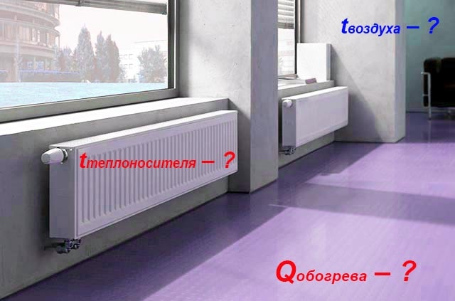 Параметры теплоносителя и микроклимата помещения